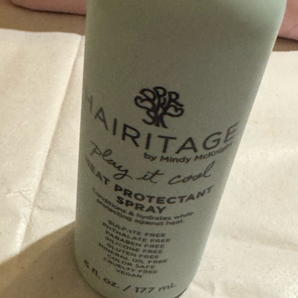 Hairitage heat protectant spray